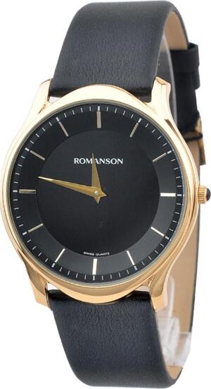 Đồng hồ nam dây da Romanson TL2617MGBK