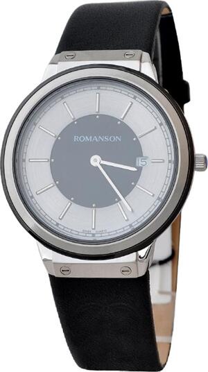 Đồng hồ nam dây da Romanson TL3219MDBK