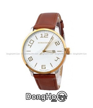 Đồng hồ nam dây da Romanson TL8250BMCWH
