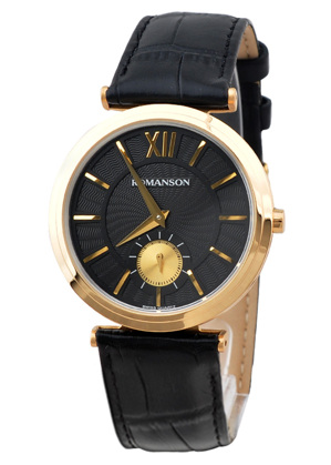 Đồng hồ nam dây da Romanson TL3238JMGBK