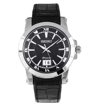 Đồng hồ nam dây da Seiko Premier SUR015P2