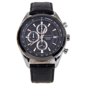 Đồng hồ nam dây da Seiko SSB183P1