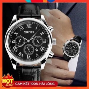 Đồng hồ nam dây da Skmei 9078