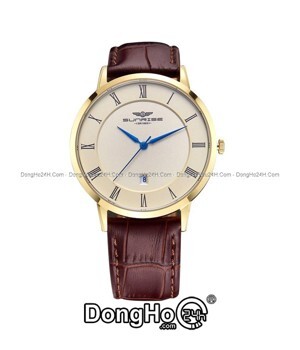 Đồng hồ nam dây da Sunrise SG1082.4907