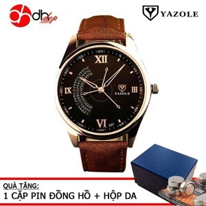 Đồng hồ nam dây da Yazole 337