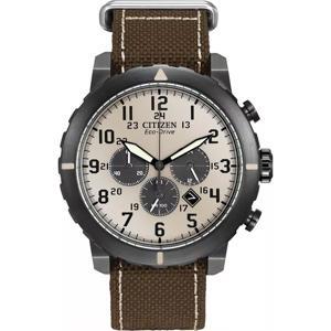 Đồng Hồ Nam Dây Dù CITIZEN CA4095-04H (45mm) - Nâu Đen