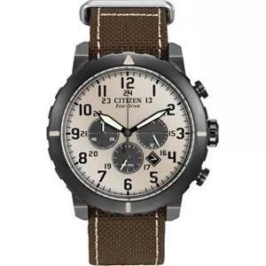 Đồng Hồ Nam Dây Dù CITIZEN CA4095-04H (45mm) - Nâu Đen