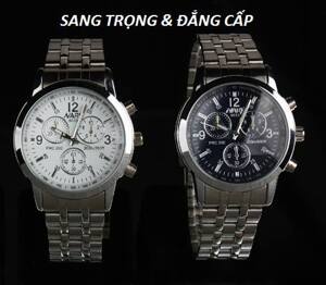 Đồng hồ nam dây inox thương hiệu NARY 6033