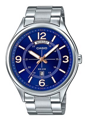 Đồng hồ nam dây thép Casio MTP-E129D