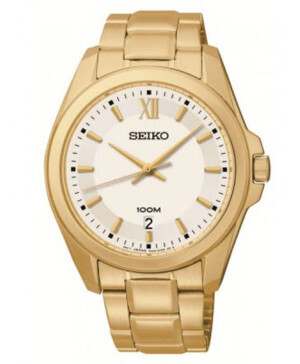 Đồng hồ nam dây thép không gỉ Seiko Quartz SGEG64P1