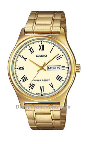 Đồng hồ nam dây thép không gỉ Casio Quartz MTP-V006G-9BUDF
