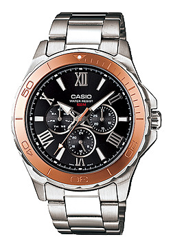 Đồng hồ nam dây thép không gỉ Casio MTD-1075D