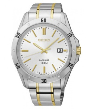 Đồng hồ nam dây thép không gỉ Seiko Quartz SGEG57P1