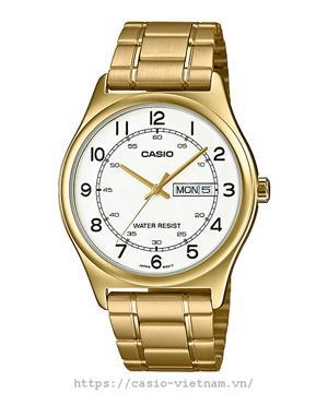 Đồng hồ nam dây thép không gỉ Casio Quartz MTP-V006G-9BUDF