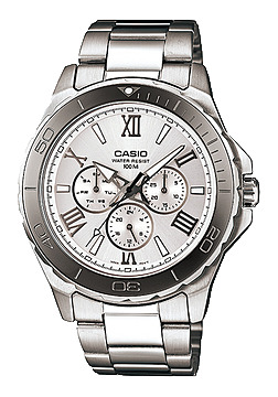 Đồng hồ nam dây thép không gỉ Casio MTD-1075D