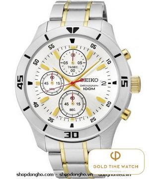 Đồng hồ nam dây thép không gỉ Seiko Quartz SKS403P1