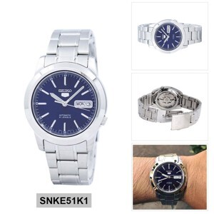 Đồng hồ nam dây thép không gỉ Seiko 5 Automatic SNKE51K1