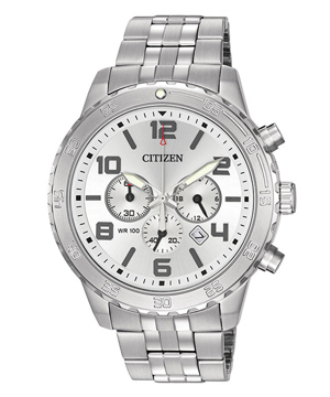 Đồng hồ nam dây thép không gỉ Citizen Quartz AN8130