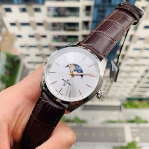 Đồng hồ nam Edox Les Vauberts Moonphase 79018-3-AIR 42mm