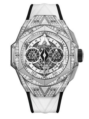 Đồng hồ nam Hublot Big Bang Sang Bleu II Titanium White Pavé 418.NX.2001.RX.1604.MXM20