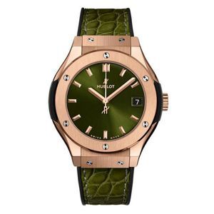 Đồng hồ nam Hublot Classic Fusion King Gold Green 581.OX.8980.LR