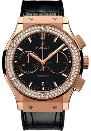 Đồng hồ nam Hublot Classic Fusion Chronograph King Gold Diamonds 521.OX.1181.LR.1104