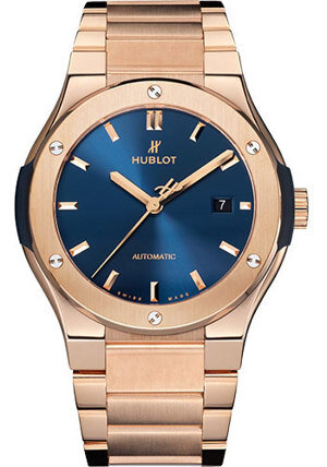 Đồng hồ nam Hublot Classic Fusion Blue King Gold Bracelet 548.OX.7180.OX