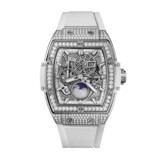 Đồng hồ nam Hublot Spirit of Bigbang Moonphase Titanium White Pave 647.NE.2070.RW.1604