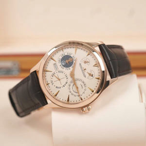 Đồng hồ nam Jaeger LeCoultre Master Eight Days Beige Dial Perpetual Calendar 18kt Rose Gold Men's Watch Q1612420