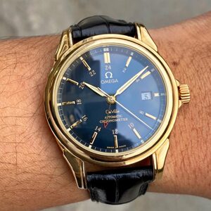 Đồng hồ nam Omega DeVille Co-Axial GMT 4633.80.33