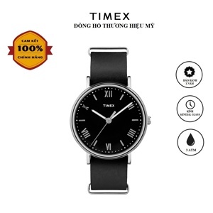 Đồng hồ nam Timex TW2R28600 dây da đen