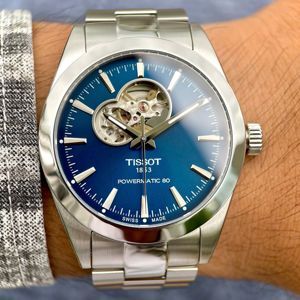 Đồng hồ nam Tissot Gentleman Powermatic 80 Open Heart T127.407.11.041.01
