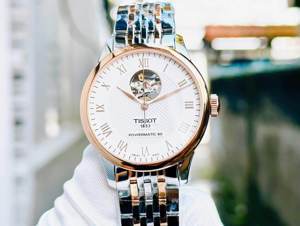 Đồng hồ nam Tissot Lelocle Powermatic 80 Open Heart Demi T006.407.22.033.02 size 39.3mm