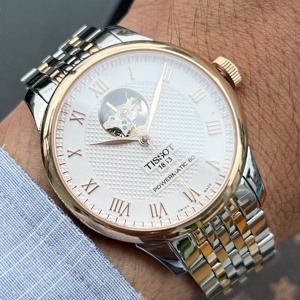 Đồng hồ nam Tissot Lelocle Powermatic 80 Open Heart Demi T006.407.22.033.02 size 39.3mm