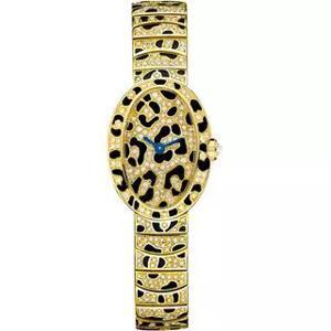 Đồng hồ nữ Cartier Baignoire HPI00961 Panther 18K Enamel Diamonds