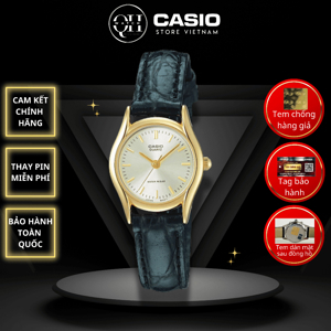 Đồng hồ nữ Casio dây da màu đen LTP-1094Q-7B1