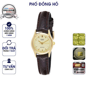 Đồng hồ nữ Casio dây da màu đen LTP-1094Q-7B1