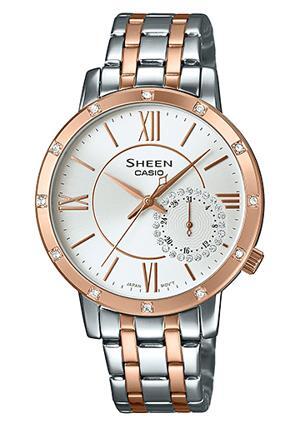 Đồng hồ nữ Casio SHE-3046SGP – Dây Kim Loại