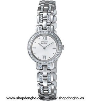 Đồng hồ nữ dây thép không gỉ Citizen EW9145-55E