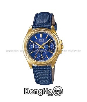 Đồng hồ nữ dây da Casio Quartz LTP-E304GBL-2AVDF