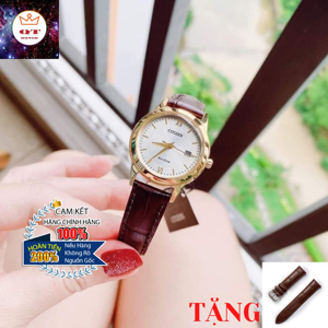 Đồng hồ nữ dây da Citizen FE1082