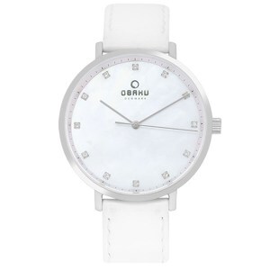 Đồng hồ nữ dây da Obaku V186LXCPRW