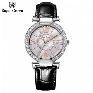 Đồng hồ nữ dây da Royal Crown 6116