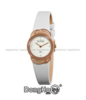 Đồng hồ nữ dây da Skagen Quartz 818SRLW