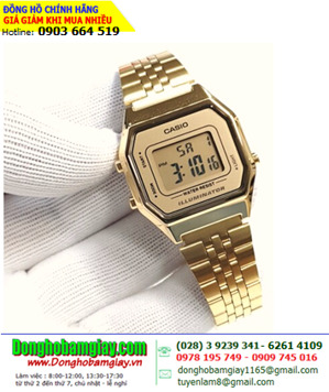 Đồng hồ nữ dây kim loại Casio LA680WGA