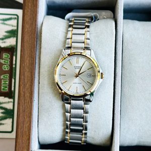 Đồng hồ nữ dây thép không gỉ bạc Casio LTP-1183G