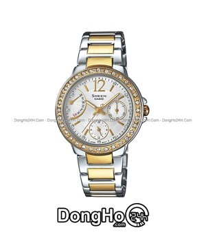 Đồng hồ nữ dây thép không gỉ Casio Sheen Quartz SHE-3805SG-7AUDR