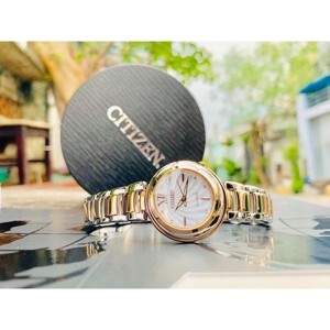 Đồng hồ nữ dây thép không gỉ Citizen Eco-Drive EM0335-51D