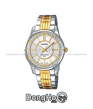 Đồng hồ nữ dây thép không gỉ Casio Quartz LTP-1358SG-7AVDF