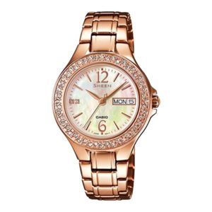 Đồng hồ nữ dây thép không gỉ Casio SHE-4800PG